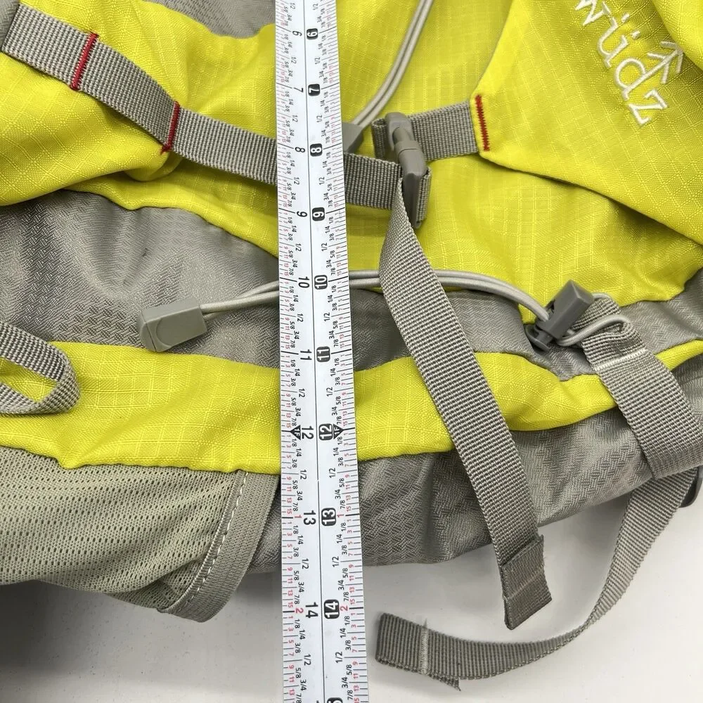 Hiking Backpack W/Rain Cove 32L Yellow Gray Outdoor Camping Trail   Wudz Togo 32